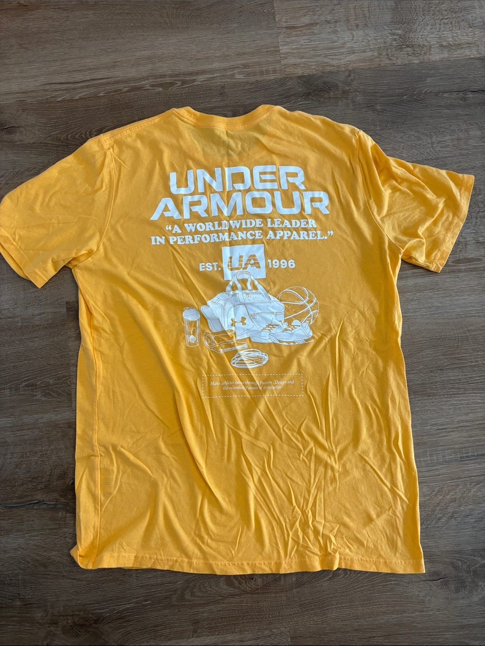 Under Armour Men's Bright Yellow Short-Sleeve Graphic Tee